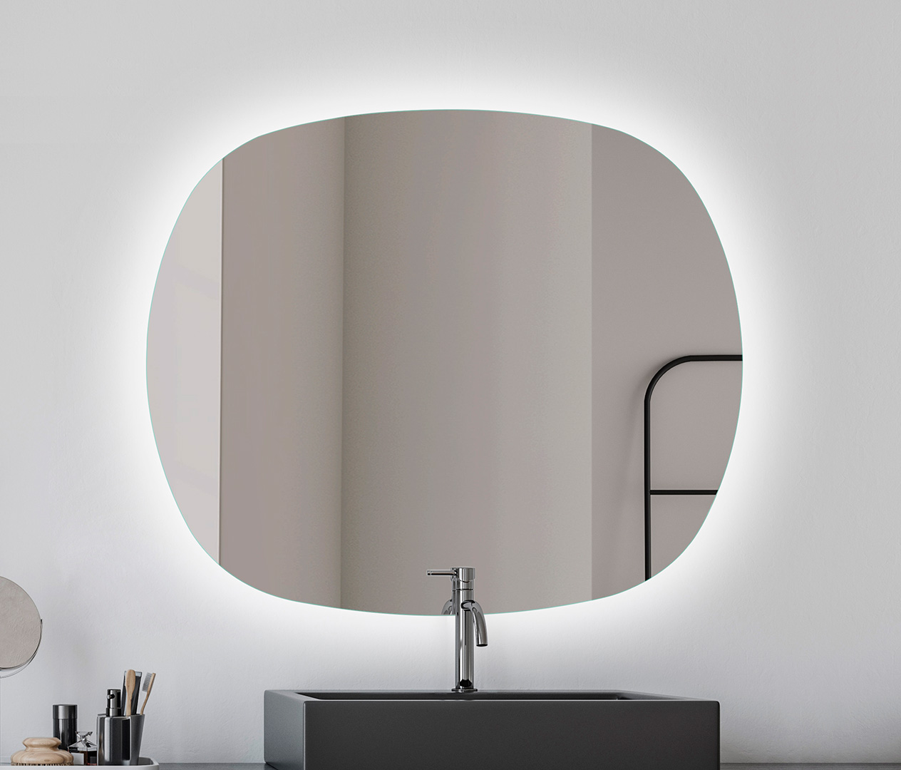 Espejo con luz LED Sharon (80 cm.) - Focco 
